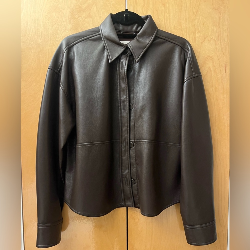 Babaton Dark Brown Leather Jacket